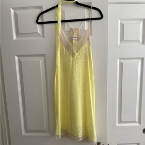 Zadig & Voltaire Light Yellow Silk slip dress